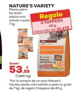 Kiwoko NATURE'S VARIETY Pienso perro No Grain Adulto mini oferta