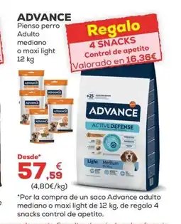 Kiwoko ADVANCE Pienso perro Adulto mediano oferta