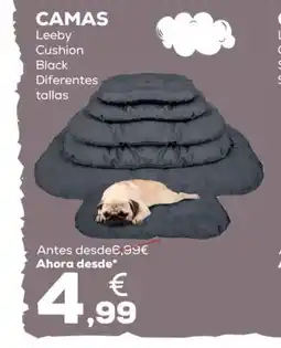 Kiwoko Camas leeby cushion black oferta