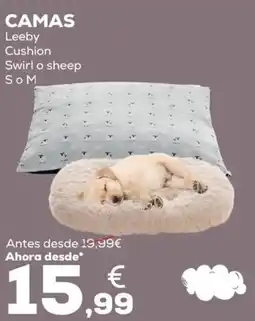 Kiwoko Camas leeby cushion swirl o sheep oferta