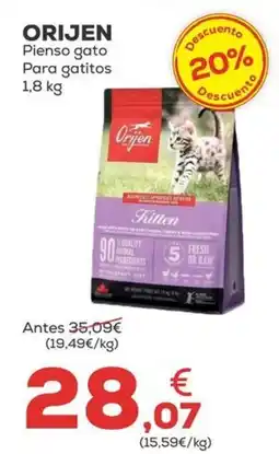 Kiwoko ORIJEN Pienso gato oferta