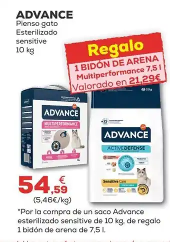 Kiwoko ADVANCE Pienso gato Esterilizado oferta