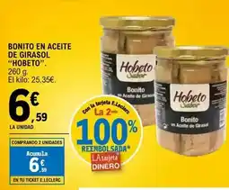 E.Leclerc Hobeto - bonito en aceite de girasol oferta