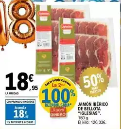 E.Leclerc Iglesias - jamon iberico de bellota oferta