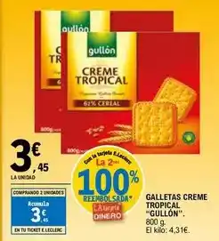 E.Leclerc Gullón - galletas creme tropical oferta