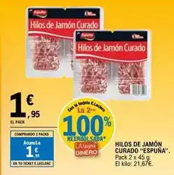 E.Leclerc Espuña - hilos de jamon curado oferta