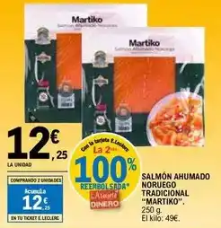 E.Leclerc Martiko - salmon ahumado noruego tradicional oferta