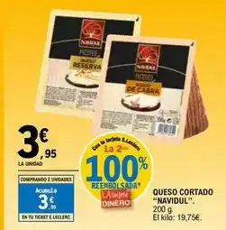 E.Leclerc Navidul - queso cortado oferta
