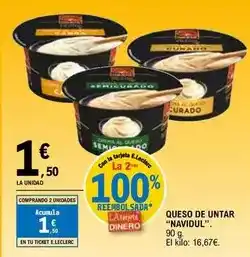 E.Leclerc Navidul - queso de untar oferta