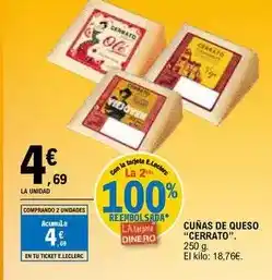 E.Leclerc Cerrato - cuñas de queso oferta