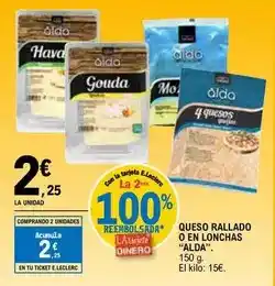 E.Leclerc Dido - queso rallado o en lonchas oferta
