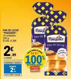 E.Leclerc Pasquier - pan de leche oferta