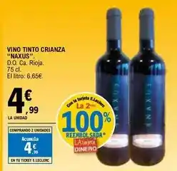 E.Leclerc Vino tinto crianza oferta
