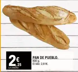 E.Leclerc Pueblo - pan de pueblo oferta