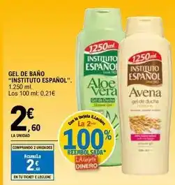 E.Leclerc Gel de bano instituto espanol oferta