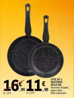 E.Leclerc Lote de 2 sartenes oferta