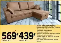 E.Leclerc Chaise longue cama corea oferta