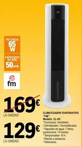 E.Leclerc Fm - climatizador evaporarivo oferta