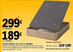 E.Leclerc Genova - canapé 15s x 190 cm oferta