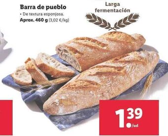 Lidl Barra de pueblo 460g oferta
