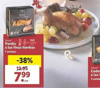 Lidl Deluxe Perdiz a las finas hierbas oferta