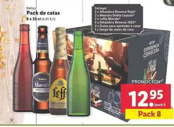 Lidl Mahou Pack de catas 8 x 33cl oferta