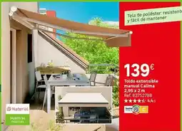 Leroy Merlin Home - toldo extensible manual calima oferta