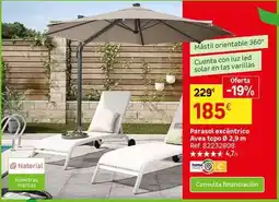 Leroy Merlin Solar - parasol excentrico aves oferta