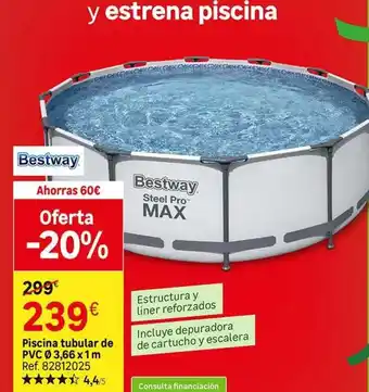 Leroy Merlin Bestway - piscina tubular de pvc oferta