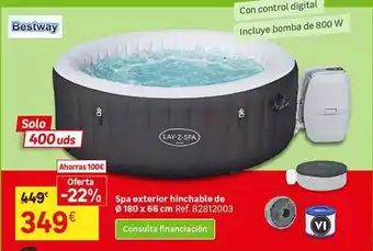 Leroy Merlin Bestway - spa exterior hinchable de oferta