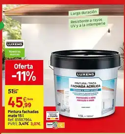 Leroy Merlin Luxens - pintura fachadas mate oferta