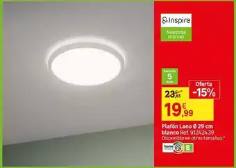 Leroy Merlin Blanco - plafon lano 29 cm refs oferta