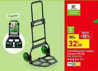 Leroy Merlin Carretilla - acero ruedas macicas oferta