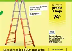 Leroy Merlin Sistema - escalera de acero 4x4pelános, 4x7 m oferta