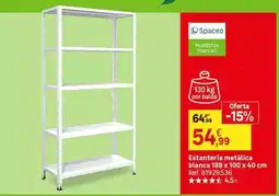 Leroy Merlin Estantería metalica blanca oferta