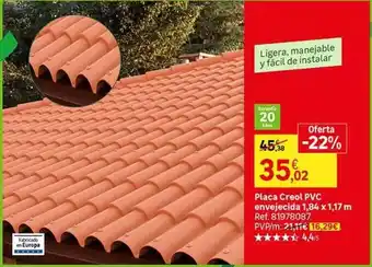 Leroy Merlin Pvc - placa creol pvc envejecidad oferta