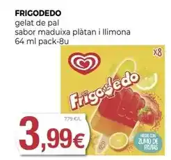 Keisy Frigo - gelat de pal sabor maduixa platan i llimona oferta