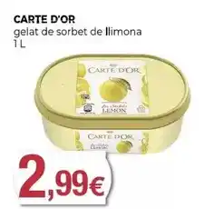 Keisy Carte d'or - gelat de sorbet de llimona oferta