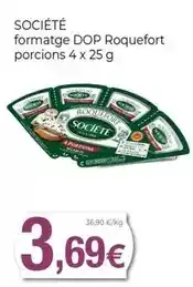 Keisy Societe - formatge dop roquefort porcions oferta