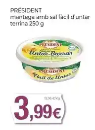 Keisy Président - mantega amb sal facil d'untar terrina oferta