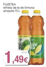 Keisy Fuzetea - refresc de te de llimona ampolla oferta