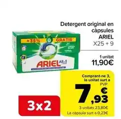 Andorra 2000 Ariel - detergent original en capsules oferta