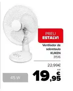 Andorra 2000 Kuken - ventilador de sobretaula oferta