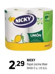Coviran Nicky - papel cocina maxi limon oferta