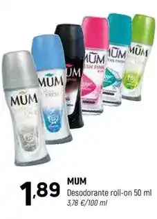 Coviran Mum - desodorante roll-on oferta