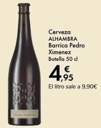 Carrefour Cerveza alhambra barrica pedro ximenez oferta