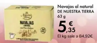 Carrefour Navajas al natural de nuesta tierra oferta