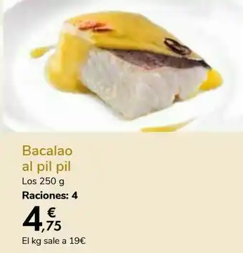 Carrefour Bacalao al pil pil oferta