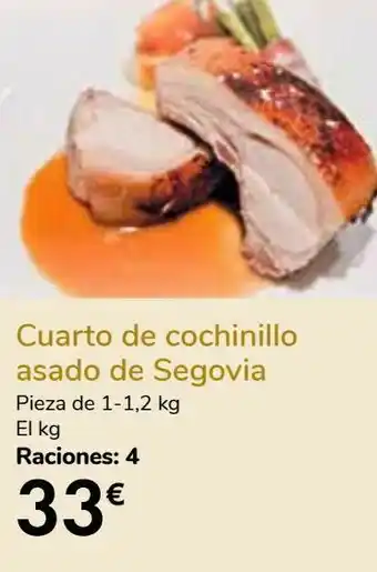 Carrefour Cuarto de cochinillo asado de segovia oferta