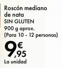 Carrefour Roscón mediano de nata sin gluten oferta